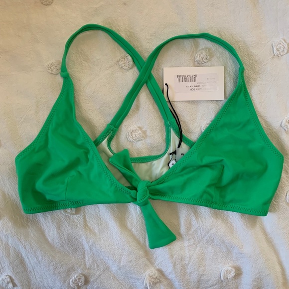 NWT SOLID & STRIPED The Fiona Bikini Set Size S Green - Picture 2 of 10
